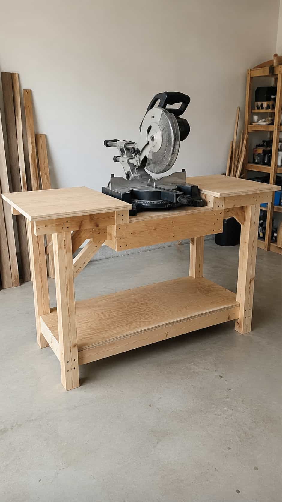 Simple Open-Frame Miter Saw Stand