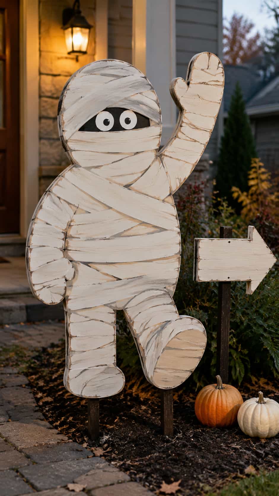 Waving Mummy Character