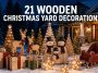 wooden christmas yard decorations