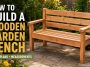 wooden garden bench
