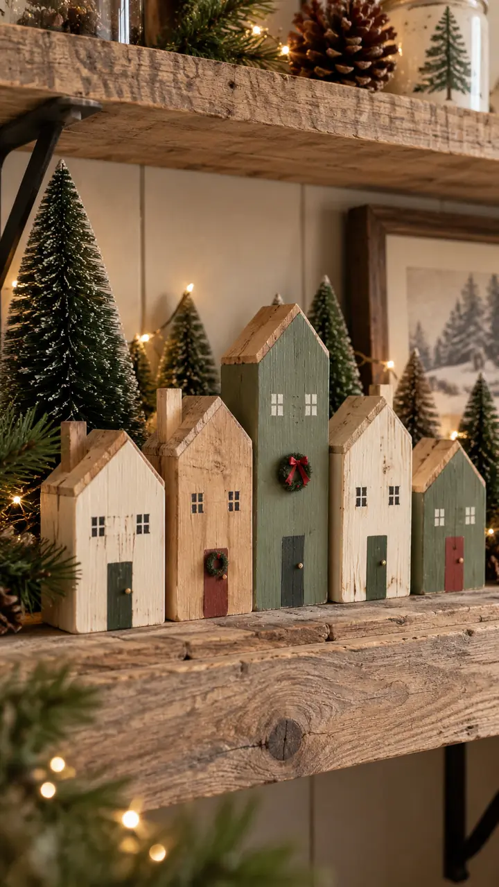 Mini Christmas Village Houses