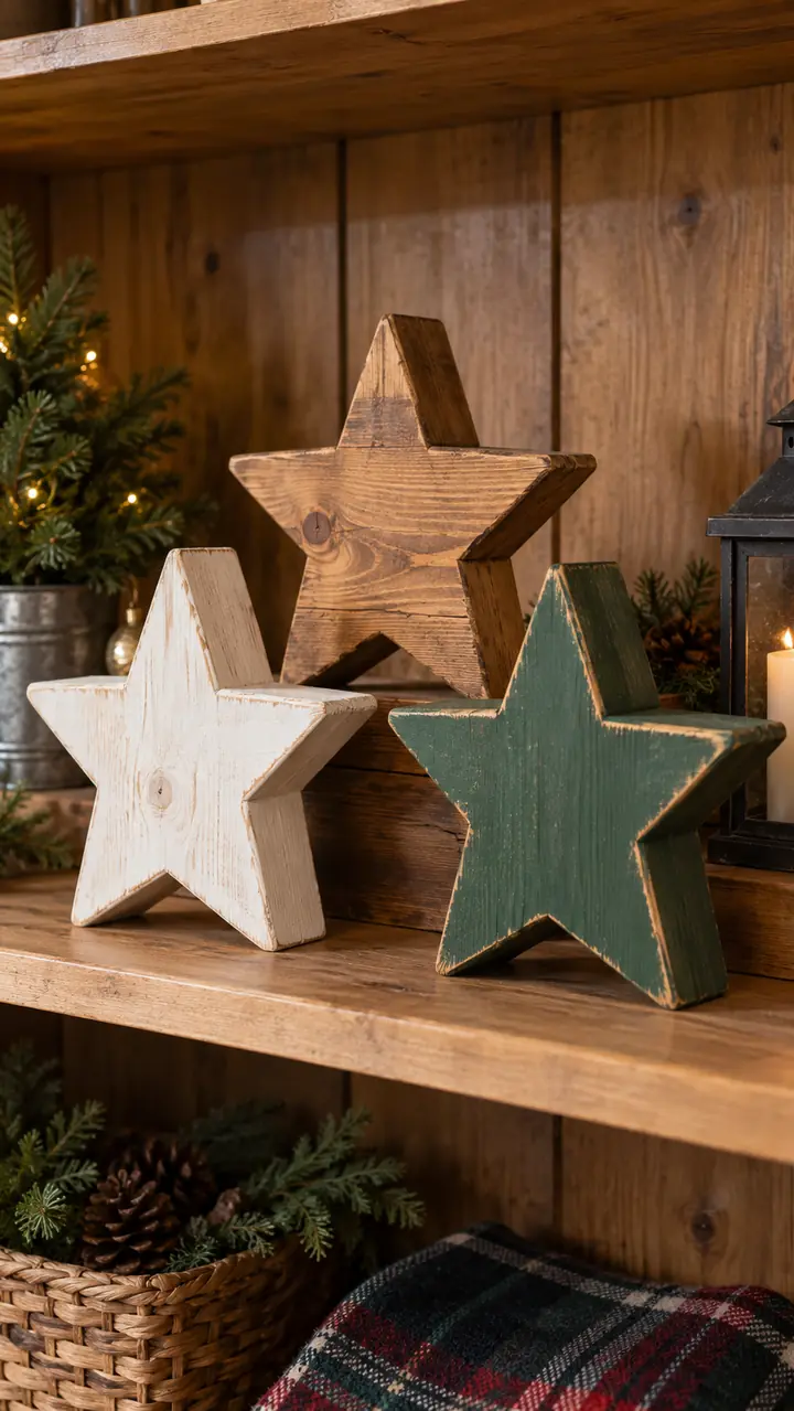 Chunky Wooden Stars