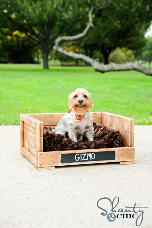 Simple Budget Wooden Dog Bed