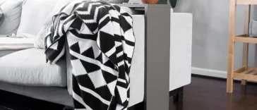 DIY C table plans: plywood sofa side table by Brittany Goldwyn