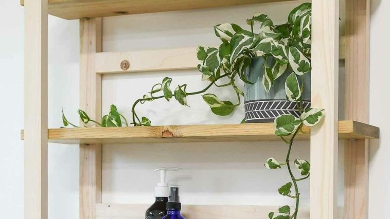 Modern Open Shelves with Adjustable Boards — real project by Houseful of Handmade